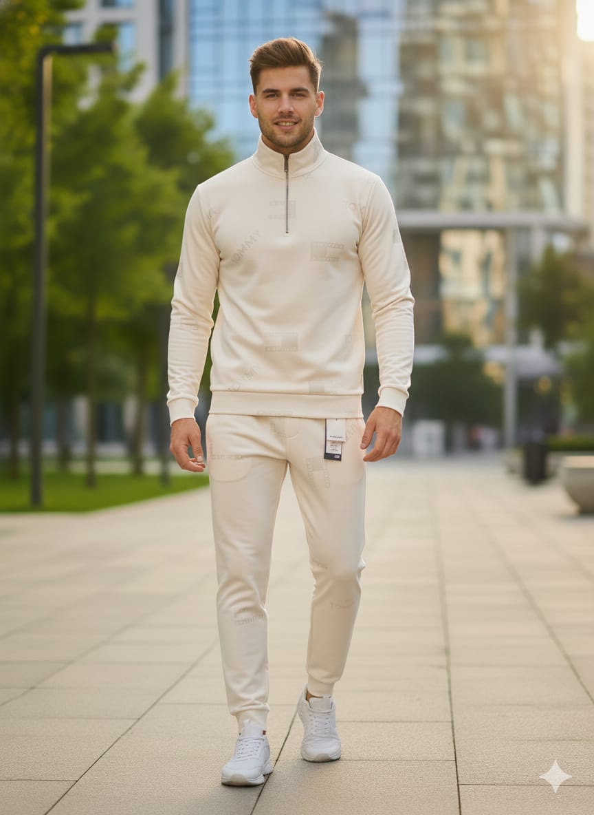 Premium Off White Tracksuit