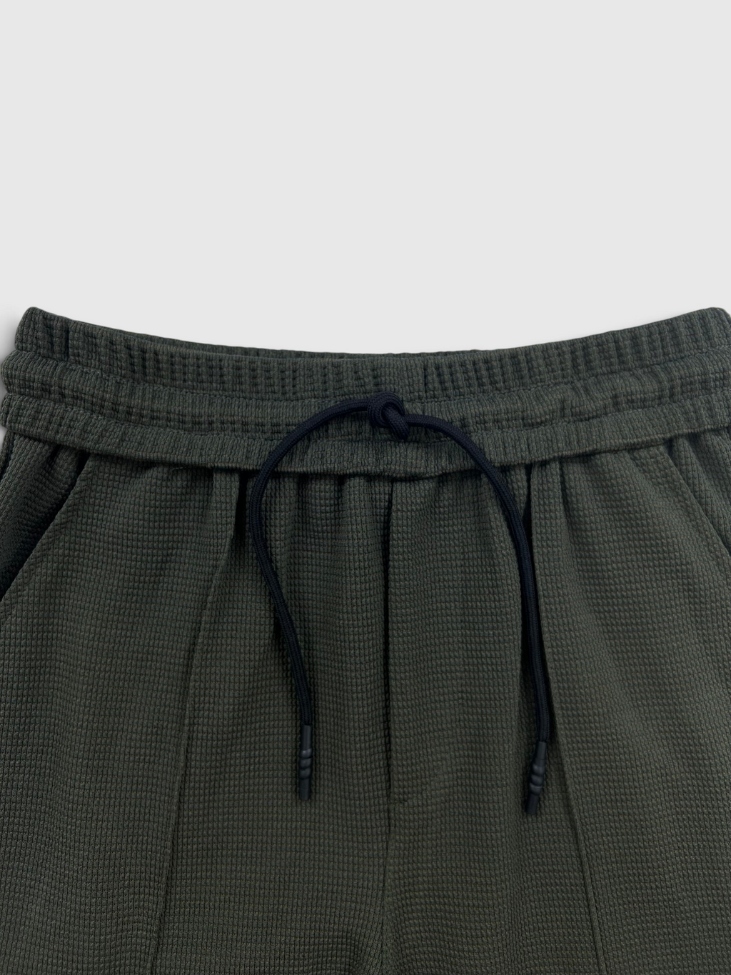 Imported Waffle Fabric Trouser - Olive Green