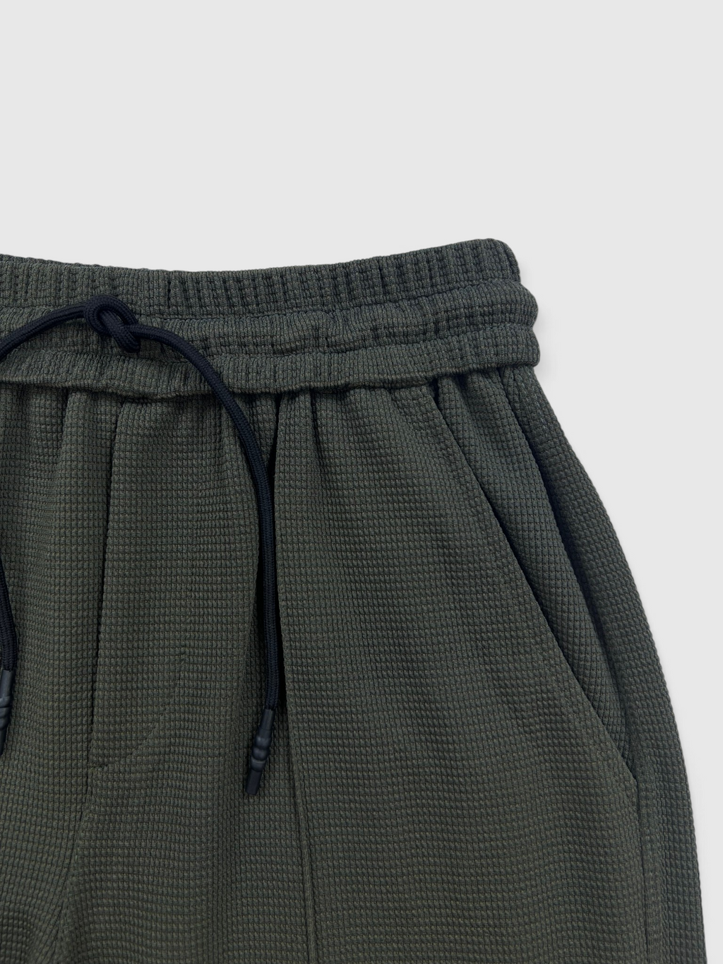 Imported Waffle Fabric Trouser - Olive Green