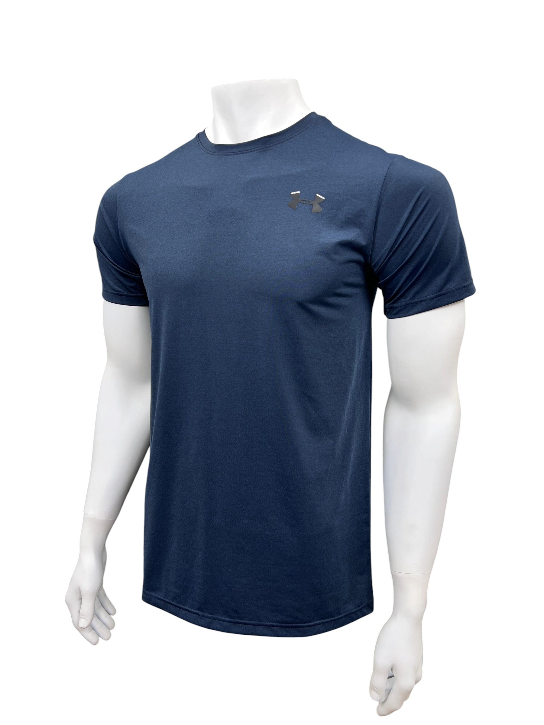 UA Dri-fit Tee – 4-Way Stretch- Navy