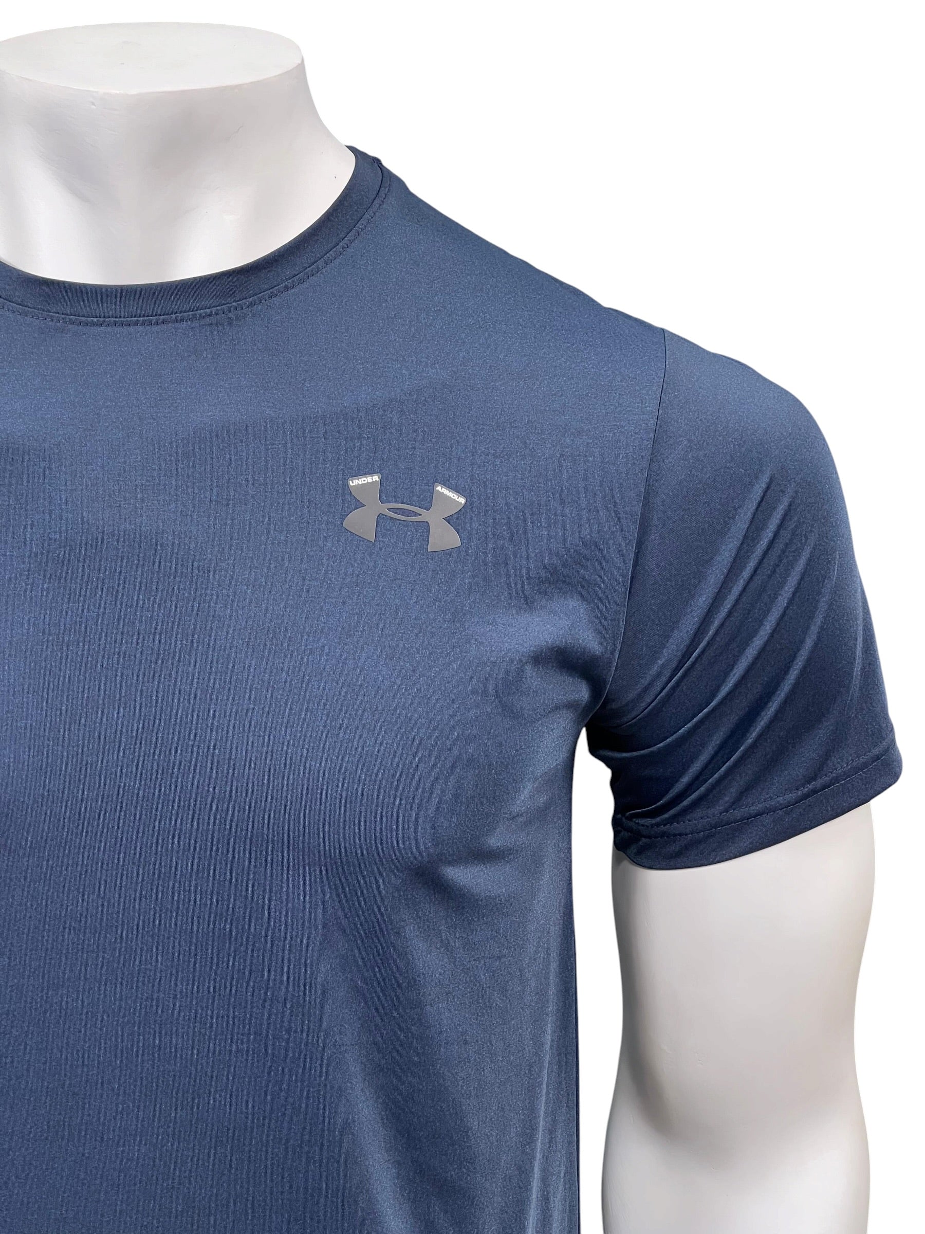 UA Dri-fit Tee – 4-Way Stretch- Navy