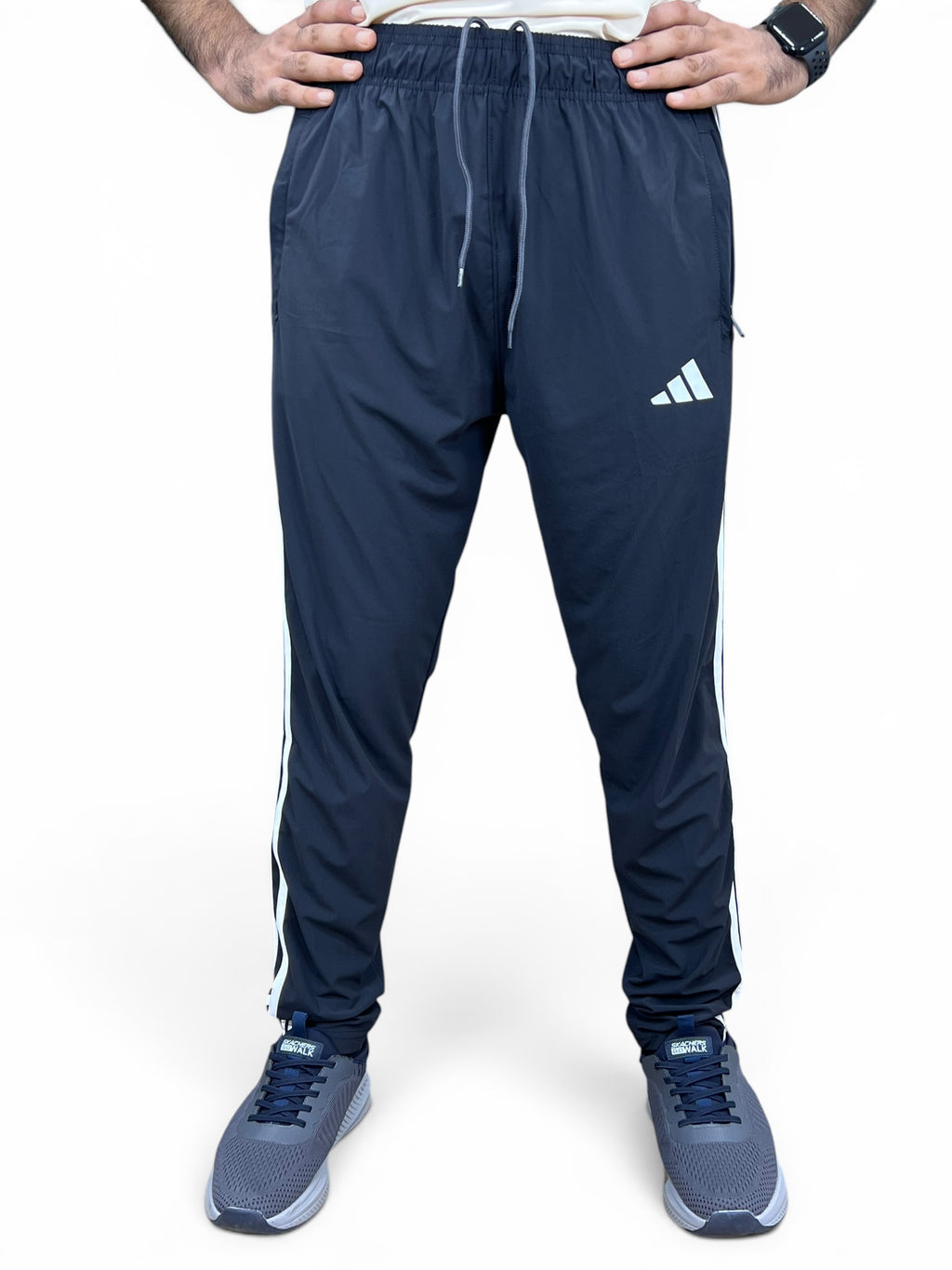 ADI Trouser – 4-Way Stretch Ultra Soft Fabric | 3 Stripes-Dark Grey