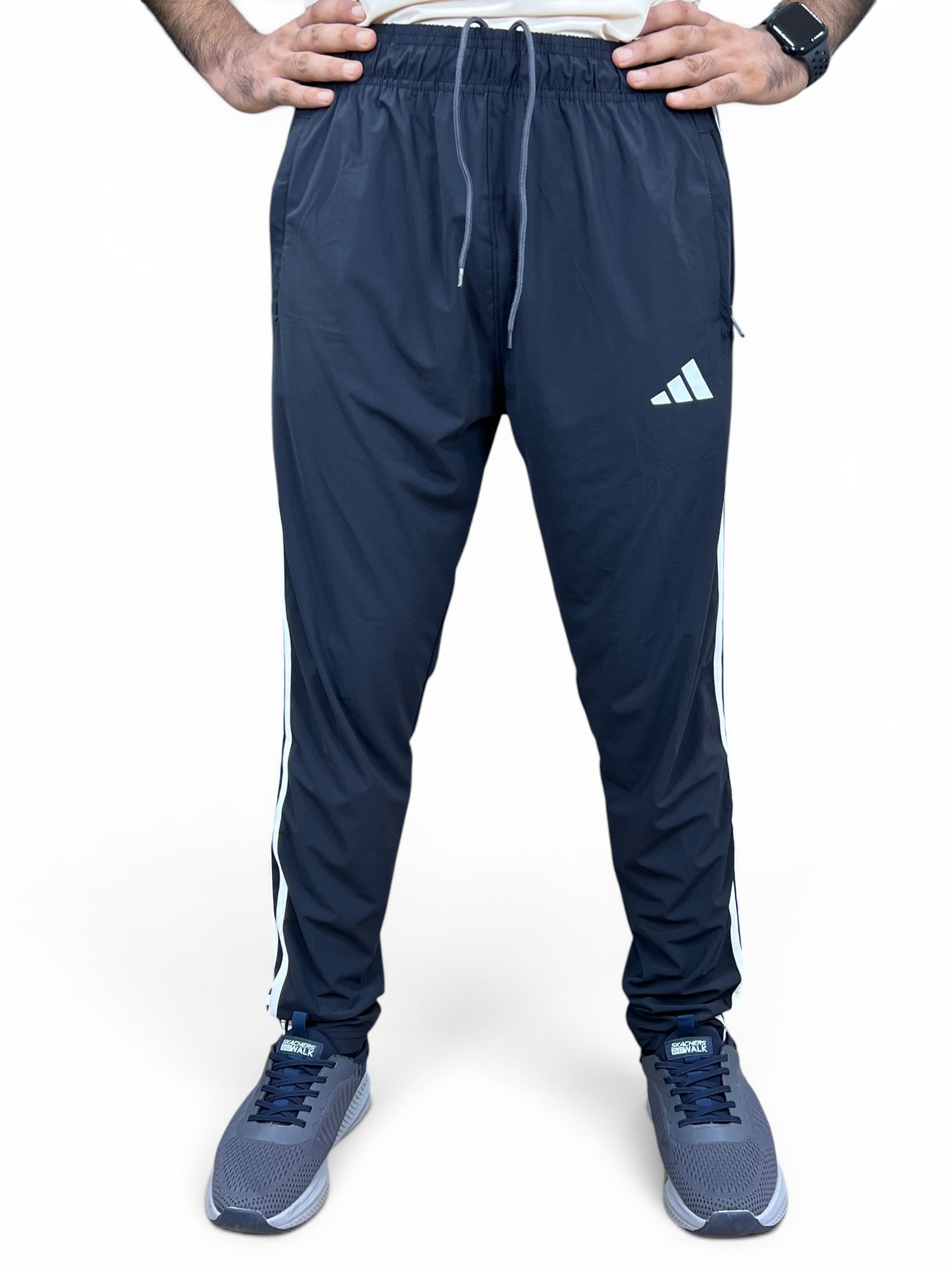ADI Trouser – 4-Way Stretch Ultra Soft Fabric | 3 Stripes-Dark Grey