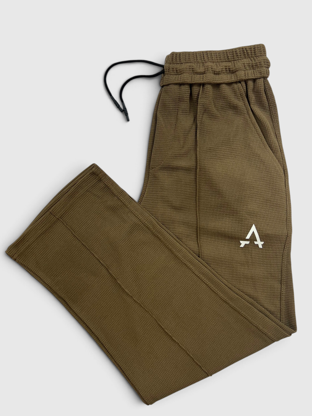 Imported Waffle Fabric Trouser - Mustard