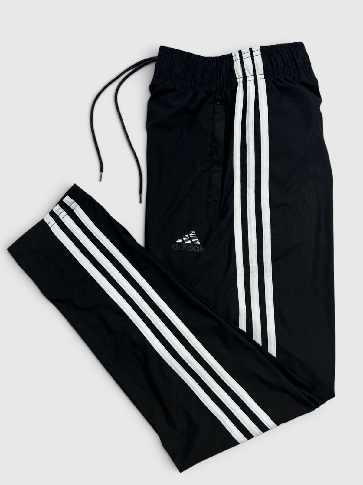4-Way Stretch Ultra Soft Fabric 3 Stripes-Black