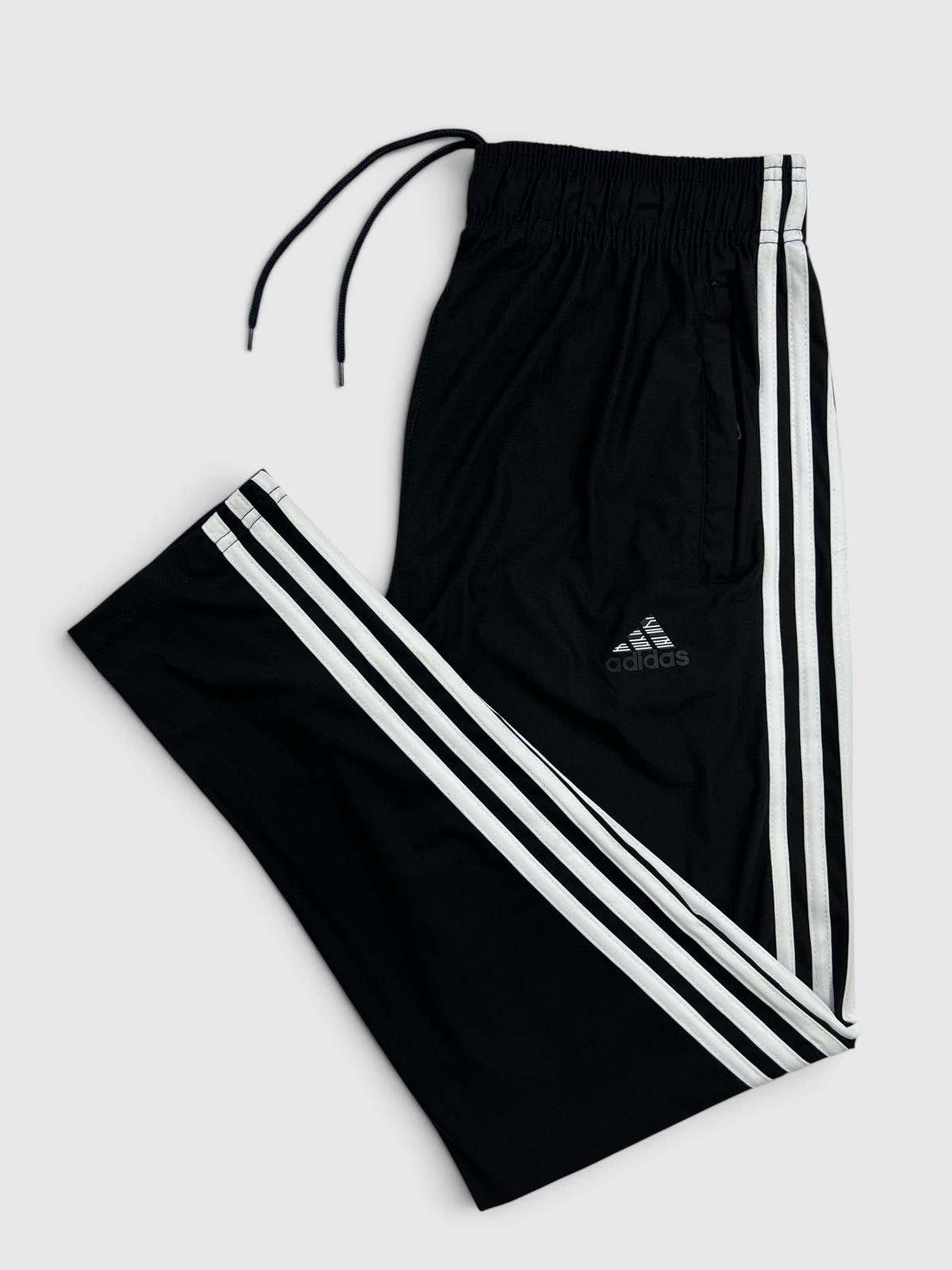 4-Way Stretch Ultra Soft Fabric 3 Stripes-Black