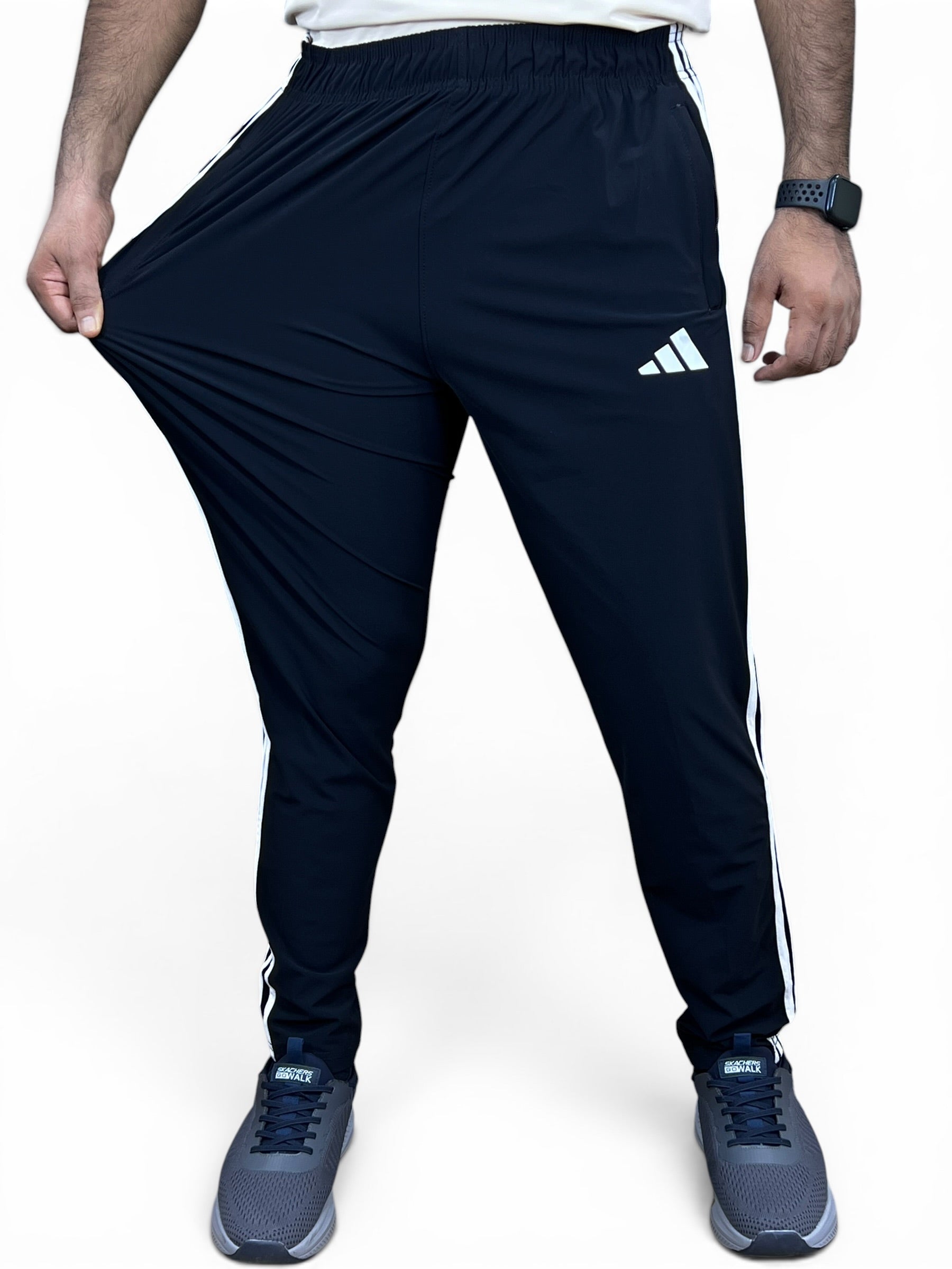 ADI Trouser – 4-Way Stretch Ultra Soft Fabric | 3 Stripes - Black