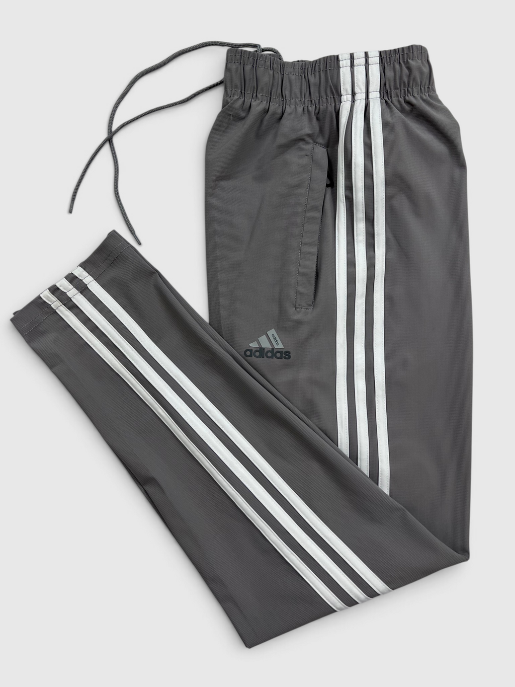 4-Way Stretch Ultra Soft Fabric 3 Stripes-H Grey