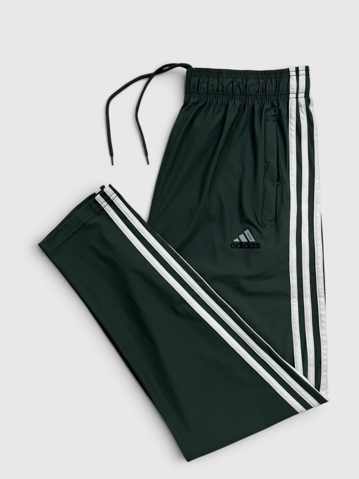 4-Way Stretch Ultra Soft Fabric 3 Stripes-Green