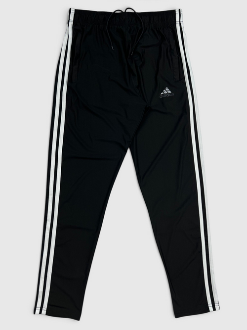 4-Way Stretch Ultra Soft Fabric 3 Stripes-Black