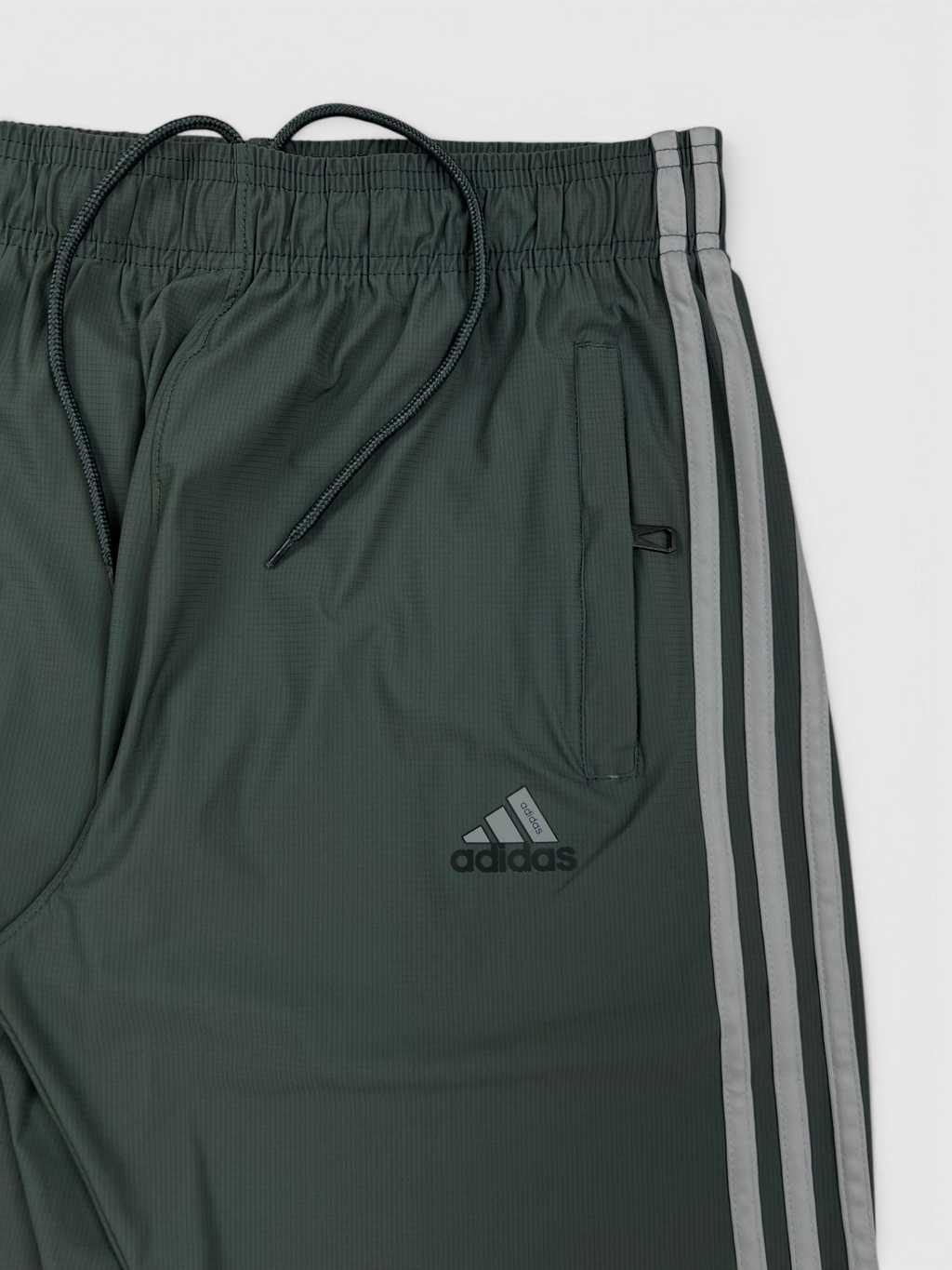 4-Way Stretch Ultra Soft Fabric 3 Stripes-Green