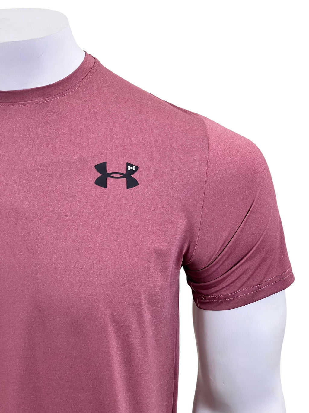 UA Dri-fit Tee – 4-Way Stretch- LT Burgundy