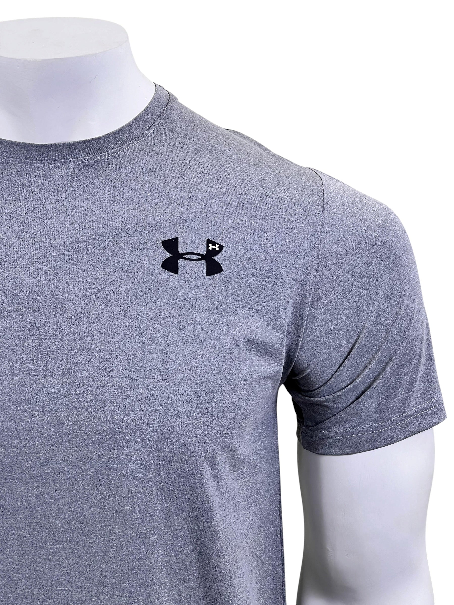 UA Dri-fit Tee – 4-Way Stretch- Grey