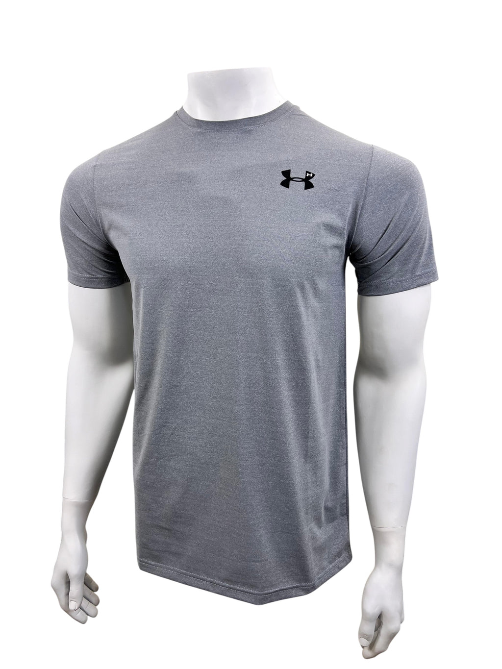UA Dri-fit Tee – 4-Way Stretch- Grey