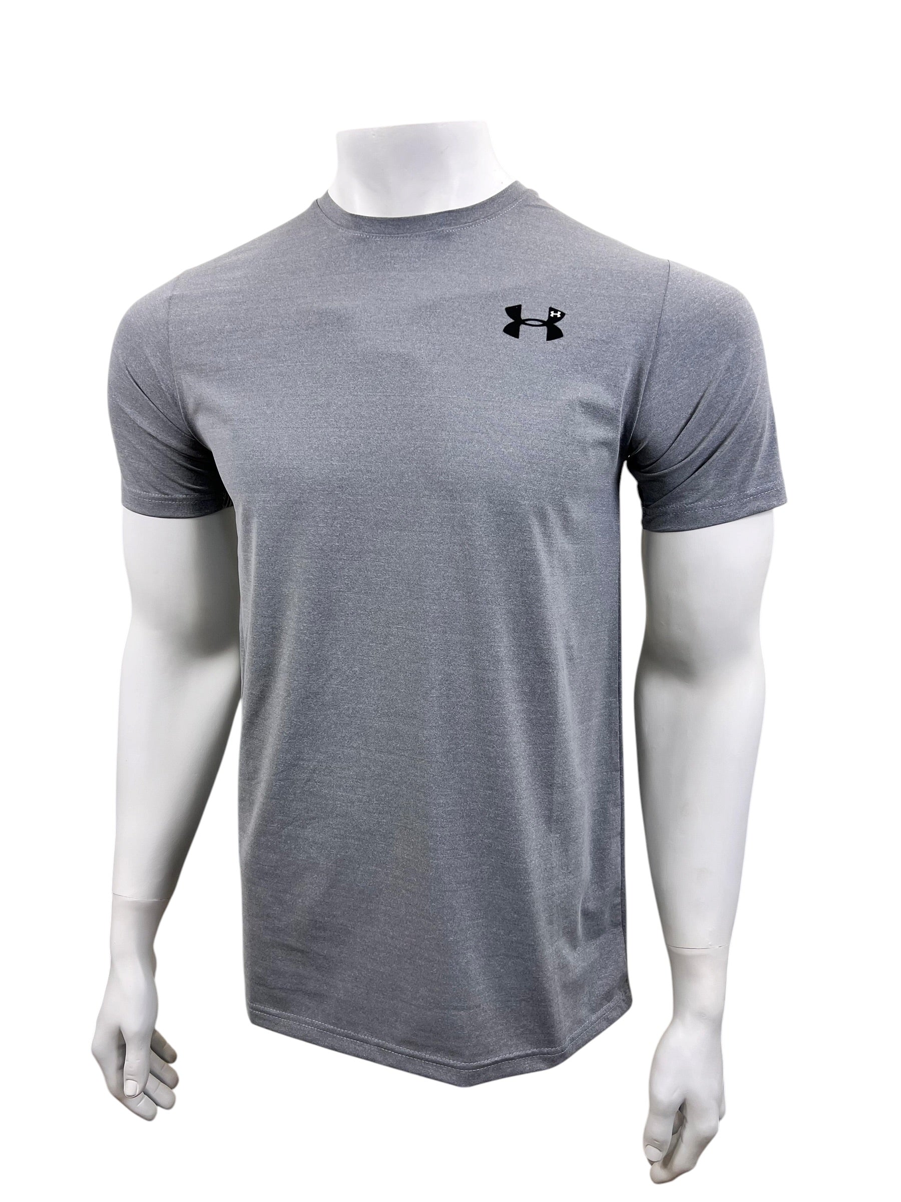 UA Dri-fit Tee – 4-Way Stretch- Grey
