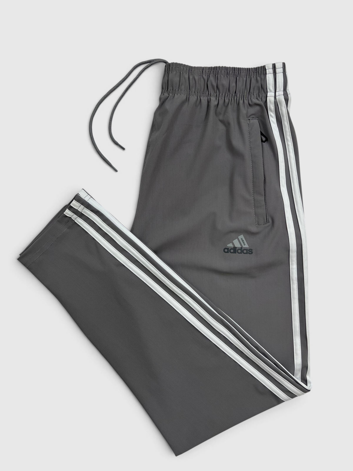 4-Way Stretch Ultra Soft Fabric 3 Stripes-H Grey