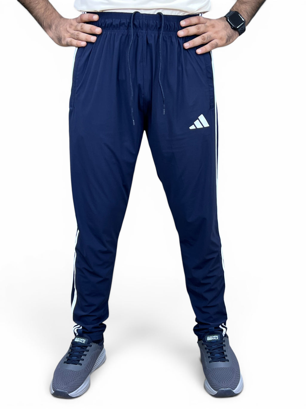 ADI Trouser – 4-Way Stretch Ultra Soft Fabric 3 Stripes - Navy