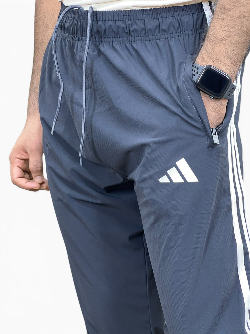 ADI Trouser – 4-Way Stretch Ultra Soft Fabric | 3 Stripes-Dark Grey