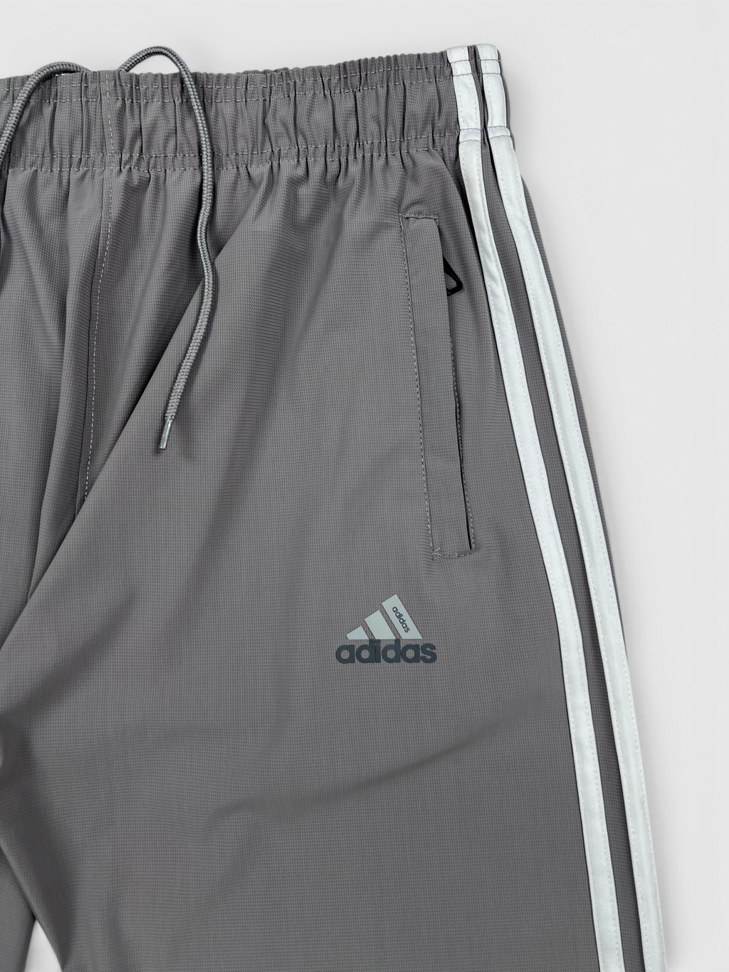 4-Way Stretch Ultra Soft Fabric 3 Stripes-H Grey