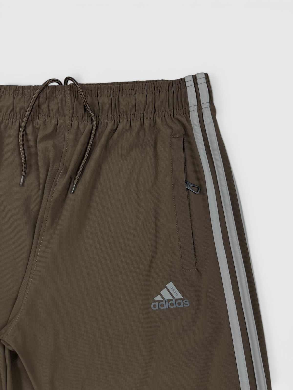 4-Way Stretch Ultra Soft Fabric 3 Stripes-Brown