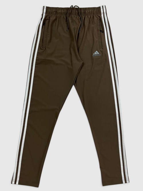 4-Way Stretch Ultra Soft Fabric 3 Stripes-Brown