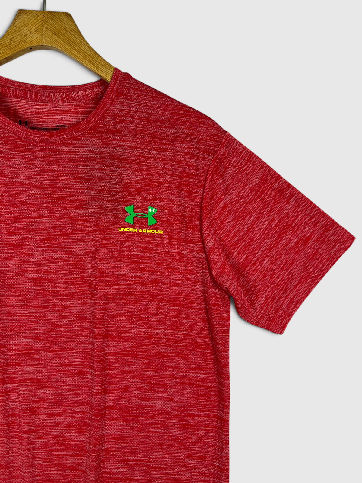 UA Dri-fit Tee – 4-Way Stretch- Red