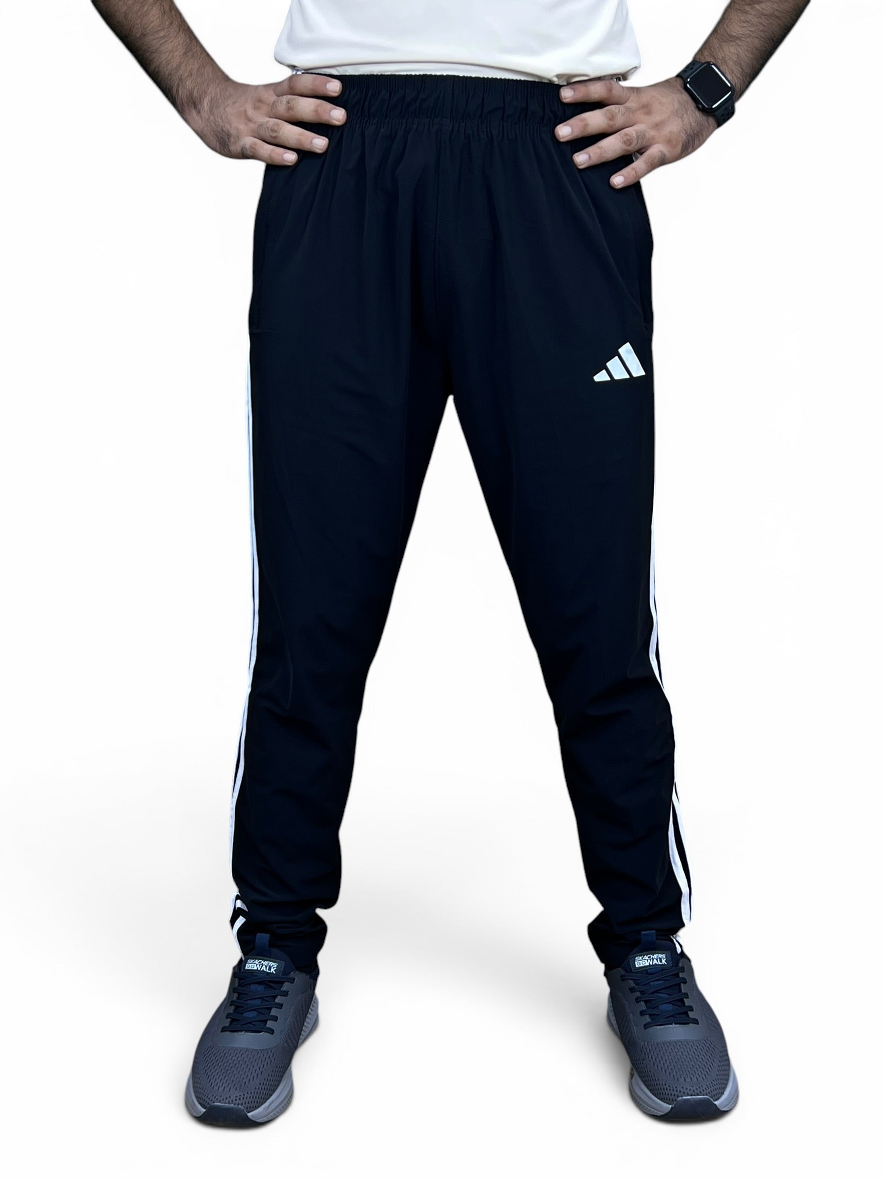ADI Trouser – 4-Way Stretch Ultra Soft Fabric | 3 Stripes - Black