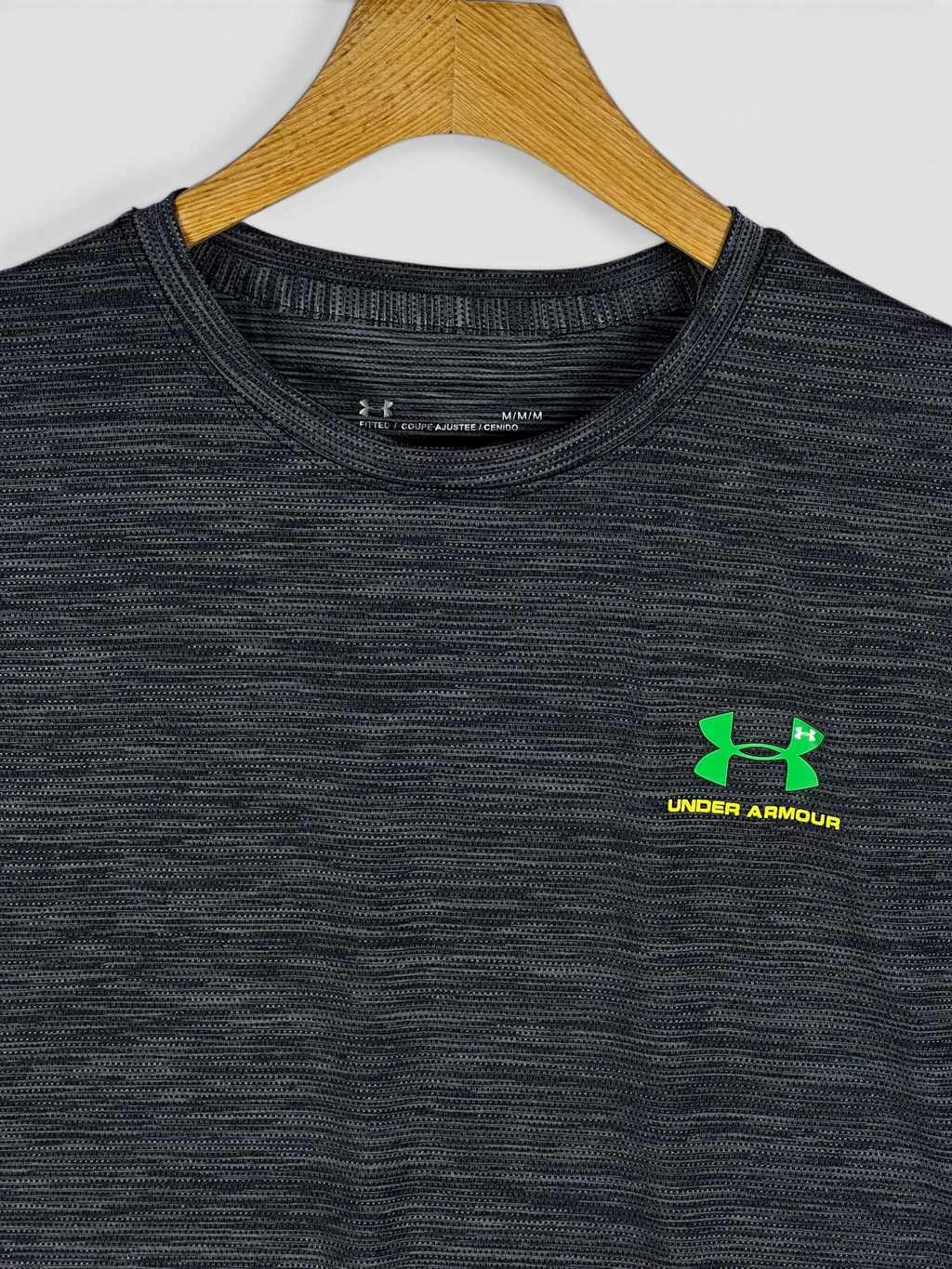 UA Dri-fit Tee – 4-Way Stretch- Black