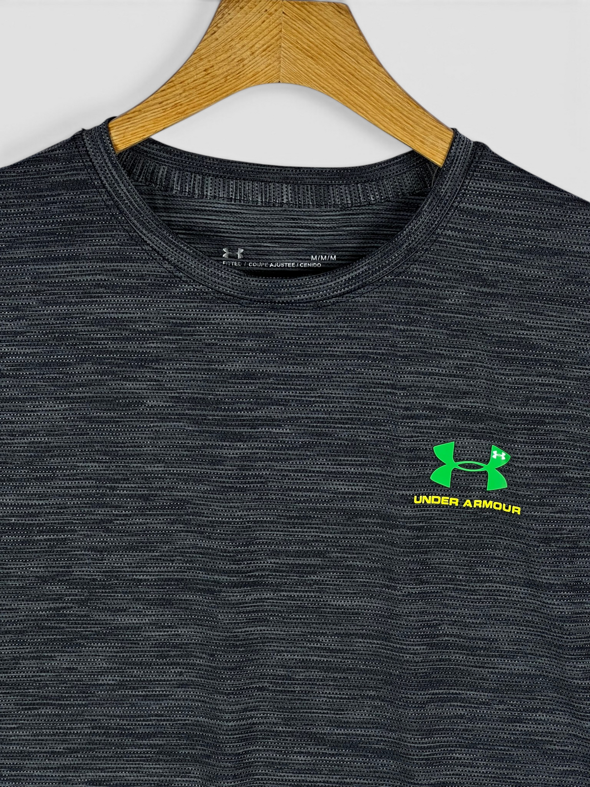 UA Dri-fit Tee – 4-Way Stretch- Black