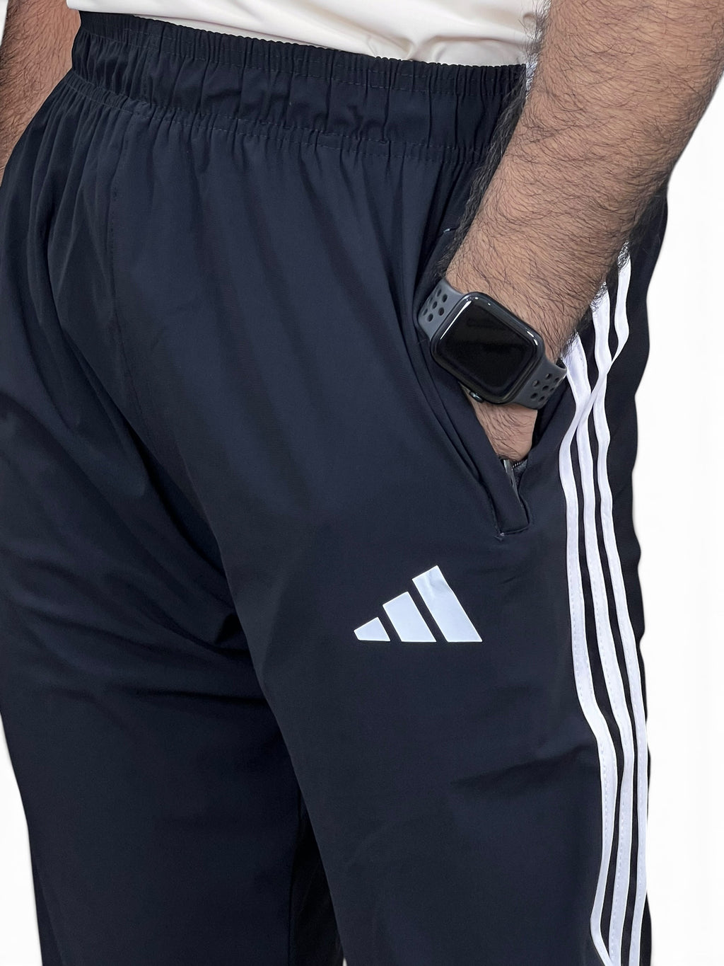 ADI Trouser – 4-Way Stretch Ultra Soft Fabric | 3 Stripes - Black