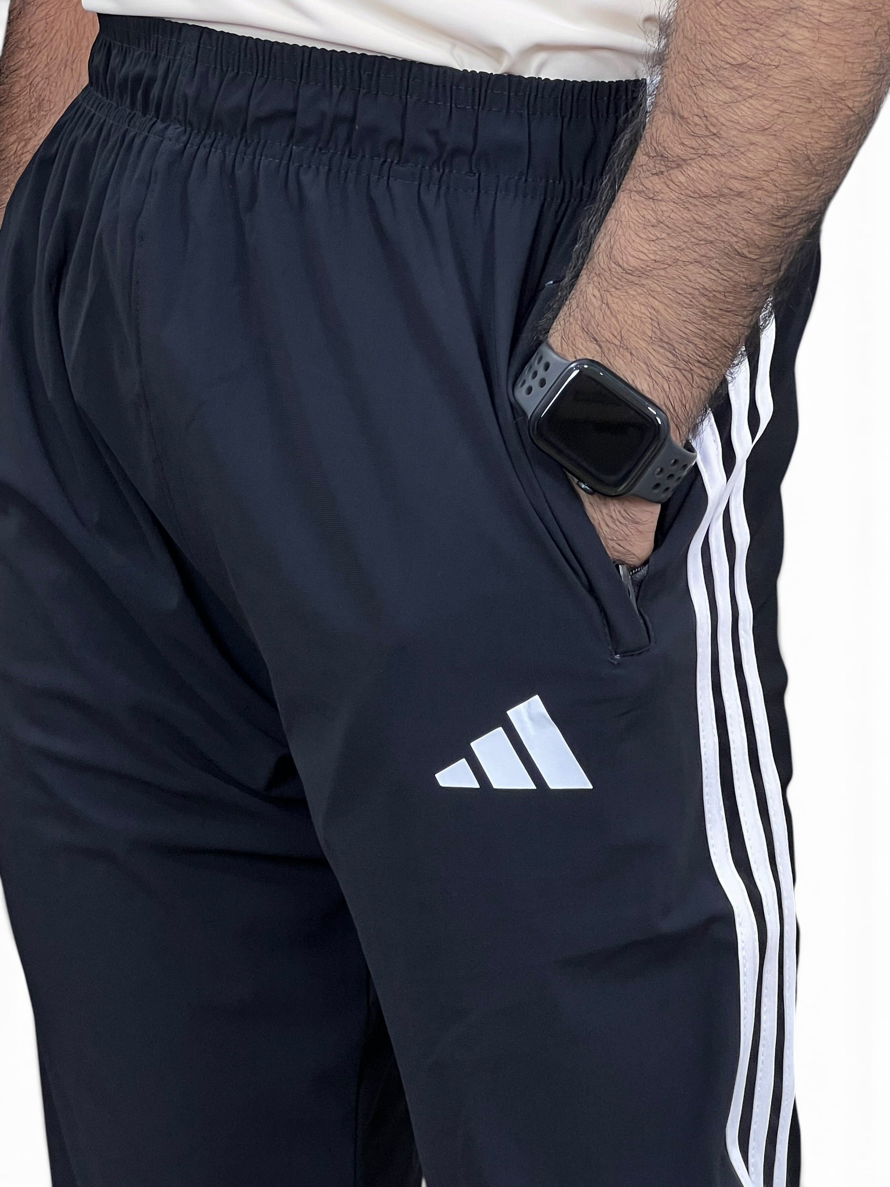 ADI Trouser – 4-Way Stretch Ultra Soft Fabric | 3 Stripes - Black