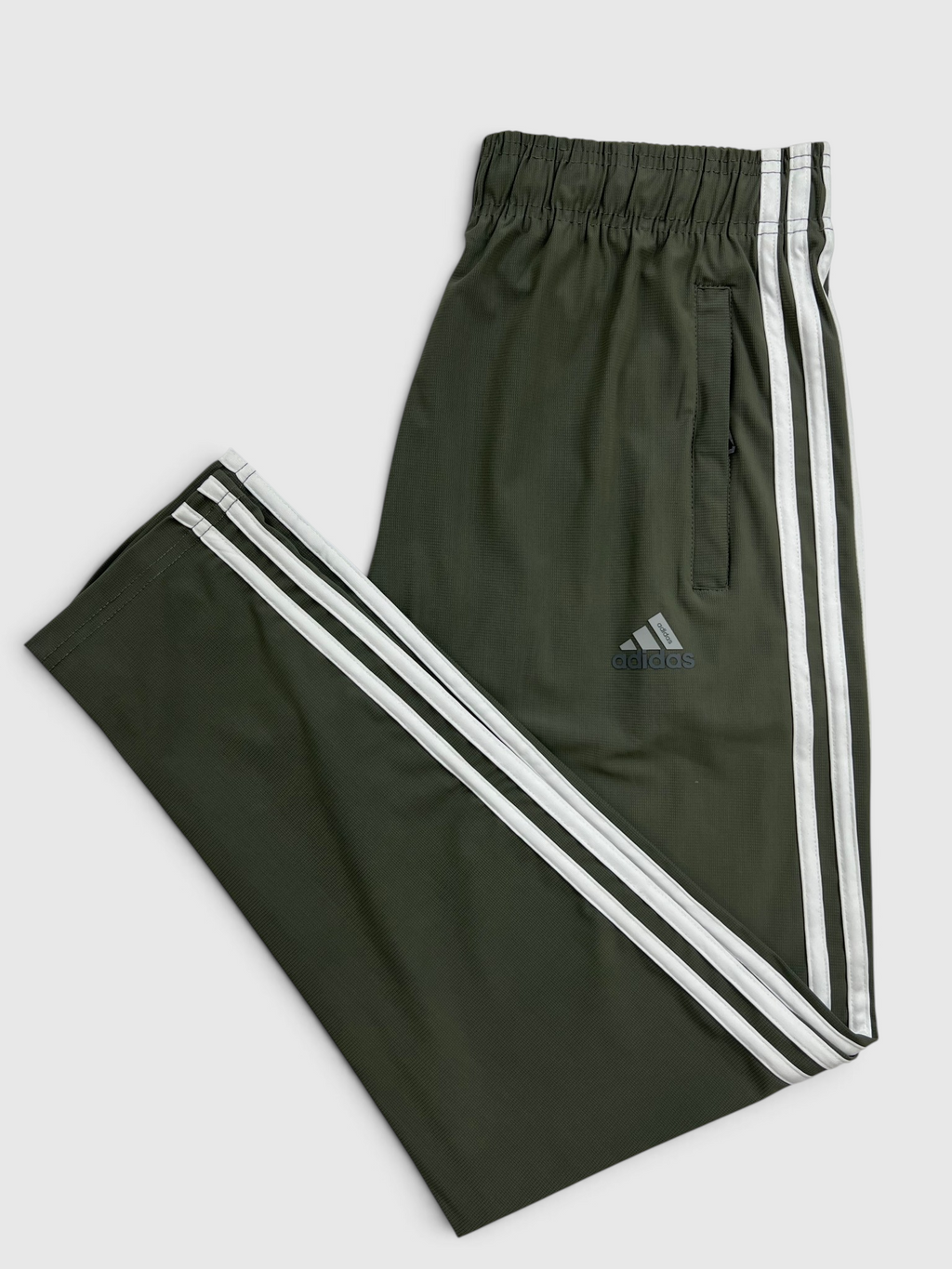 4-Way Stretch Ultra Soft Fabric 3 Stripes-LT Green
