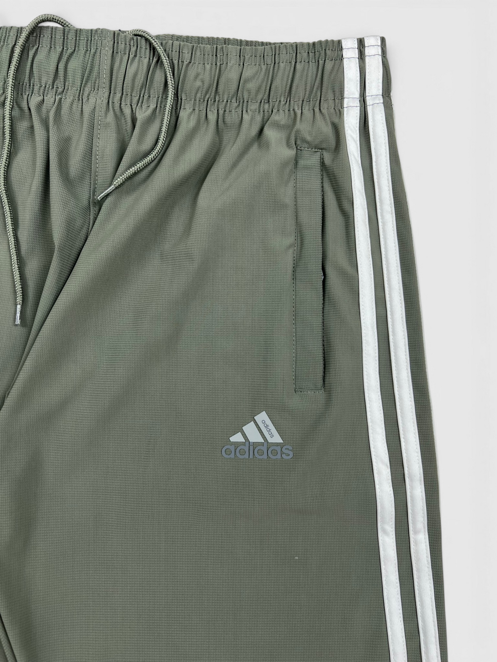 4-Way Stretch Ultra Soft Fabric 3 Stripes-LT Green