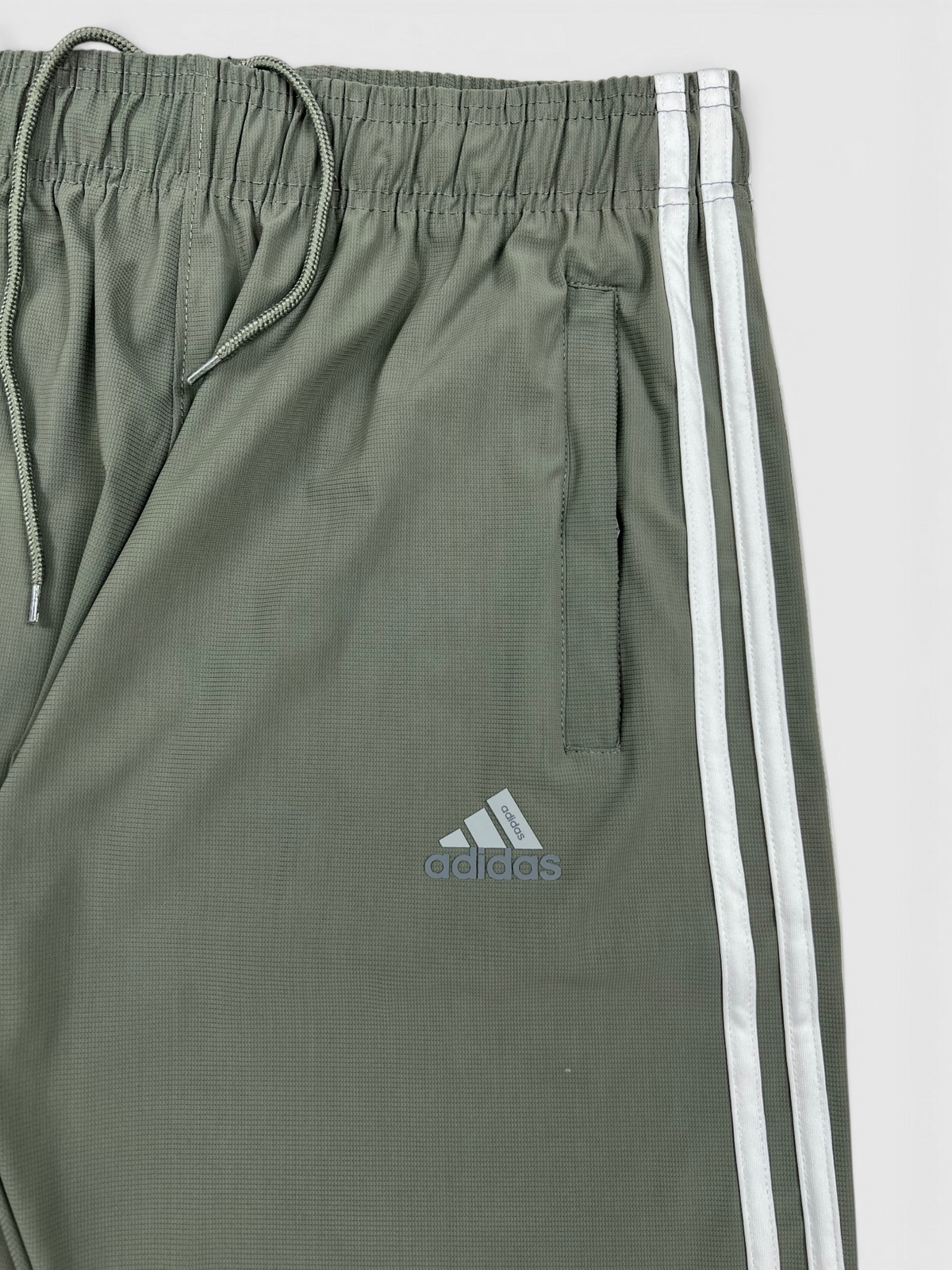 4-Way Stretch Ultra Soft Fabric 3 Stripes-LT Green