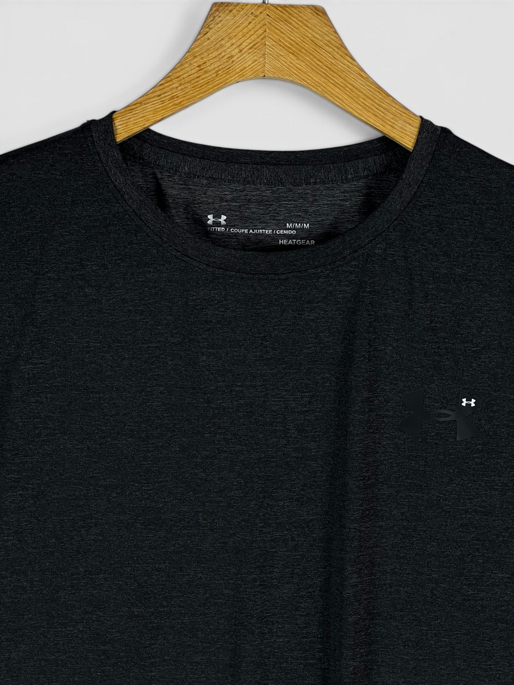 UA Dri-fit Tee – 4-Way Stretch- Black