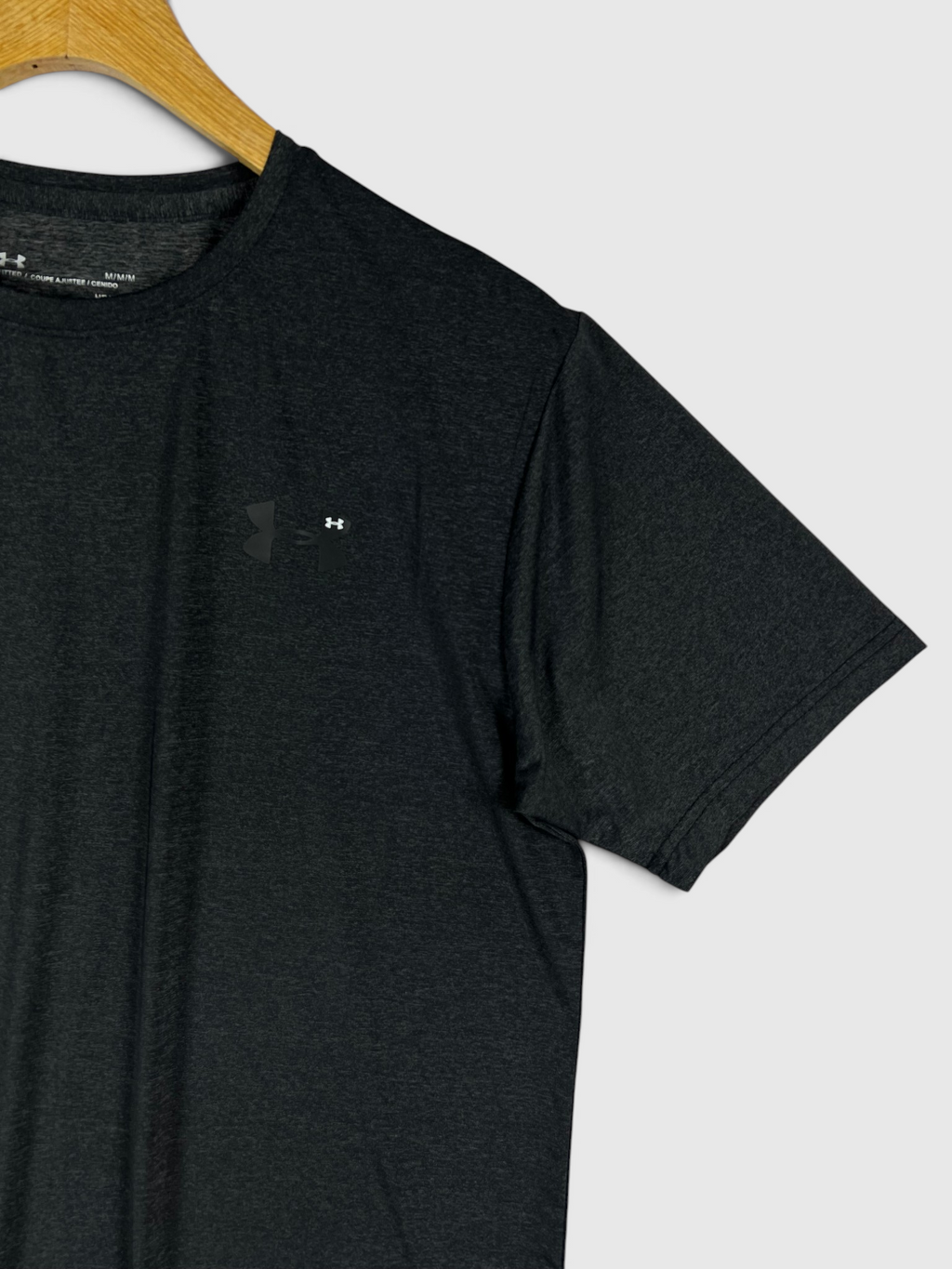 UA Dri-fit Tee – 4-Way Stretch- Black
