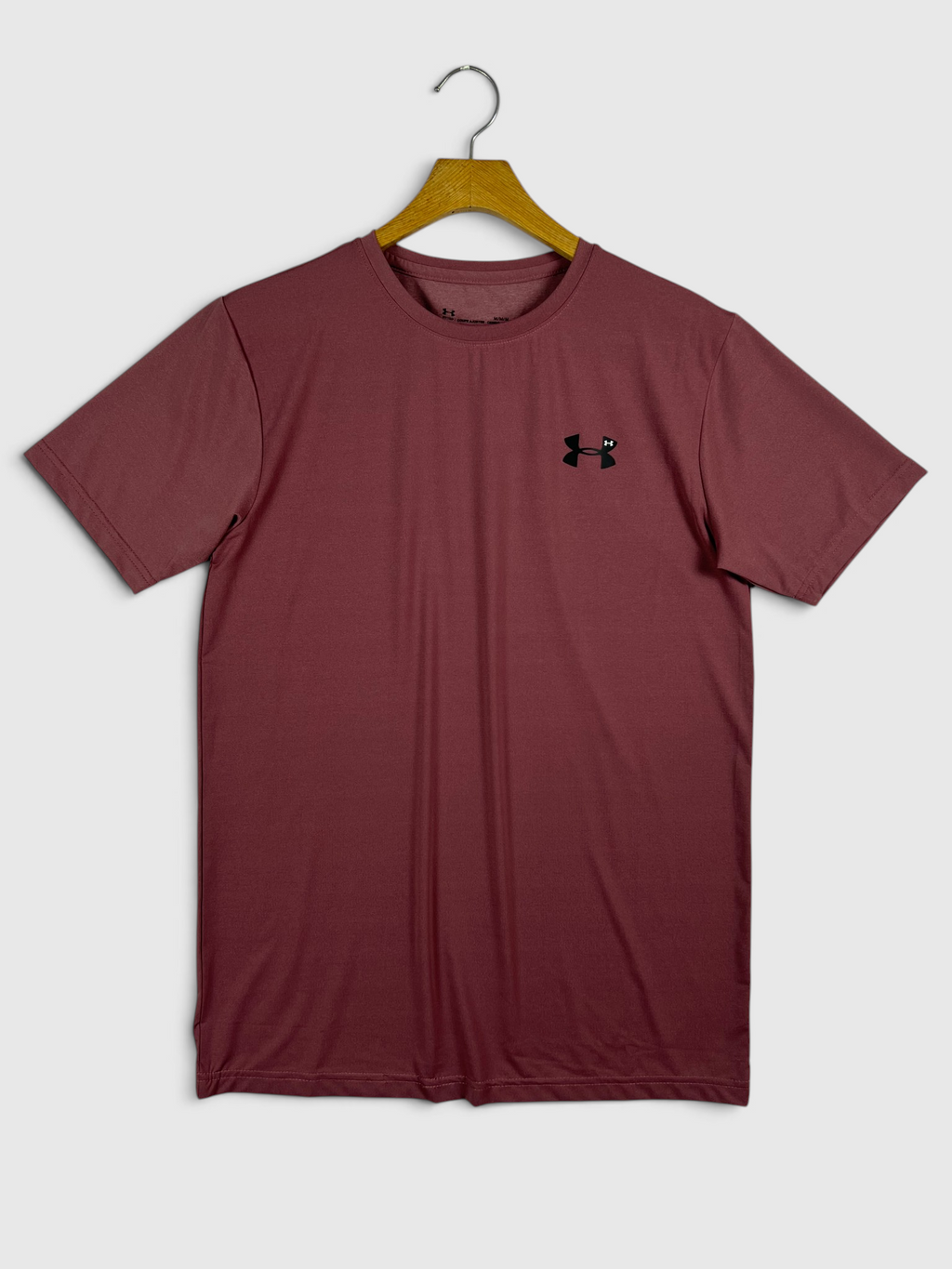UA Dri-fit Tee – 4-Way Stretch- LT Burgundy
