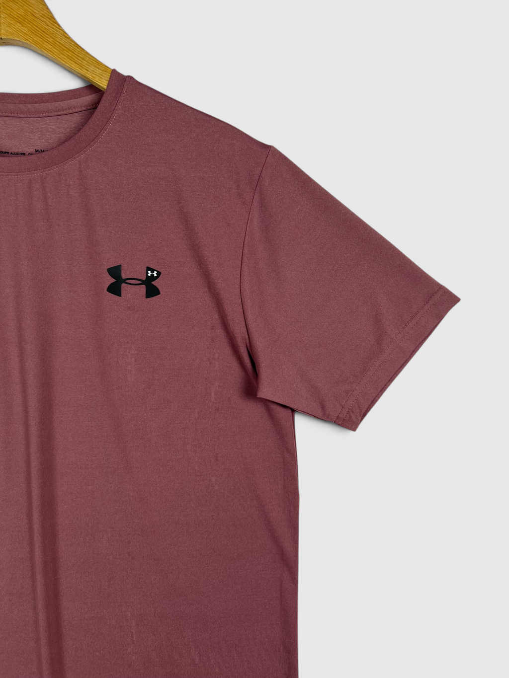 UA Dri-fit Tee – 4-Way Stretch- LT Burgundy