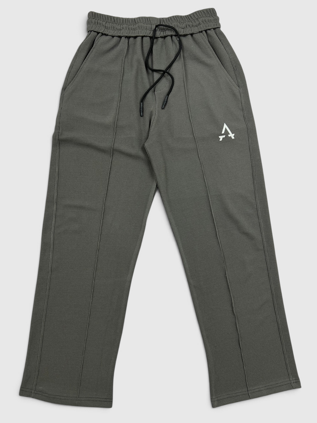 Imported Waffle Fabric Trouser - Grey