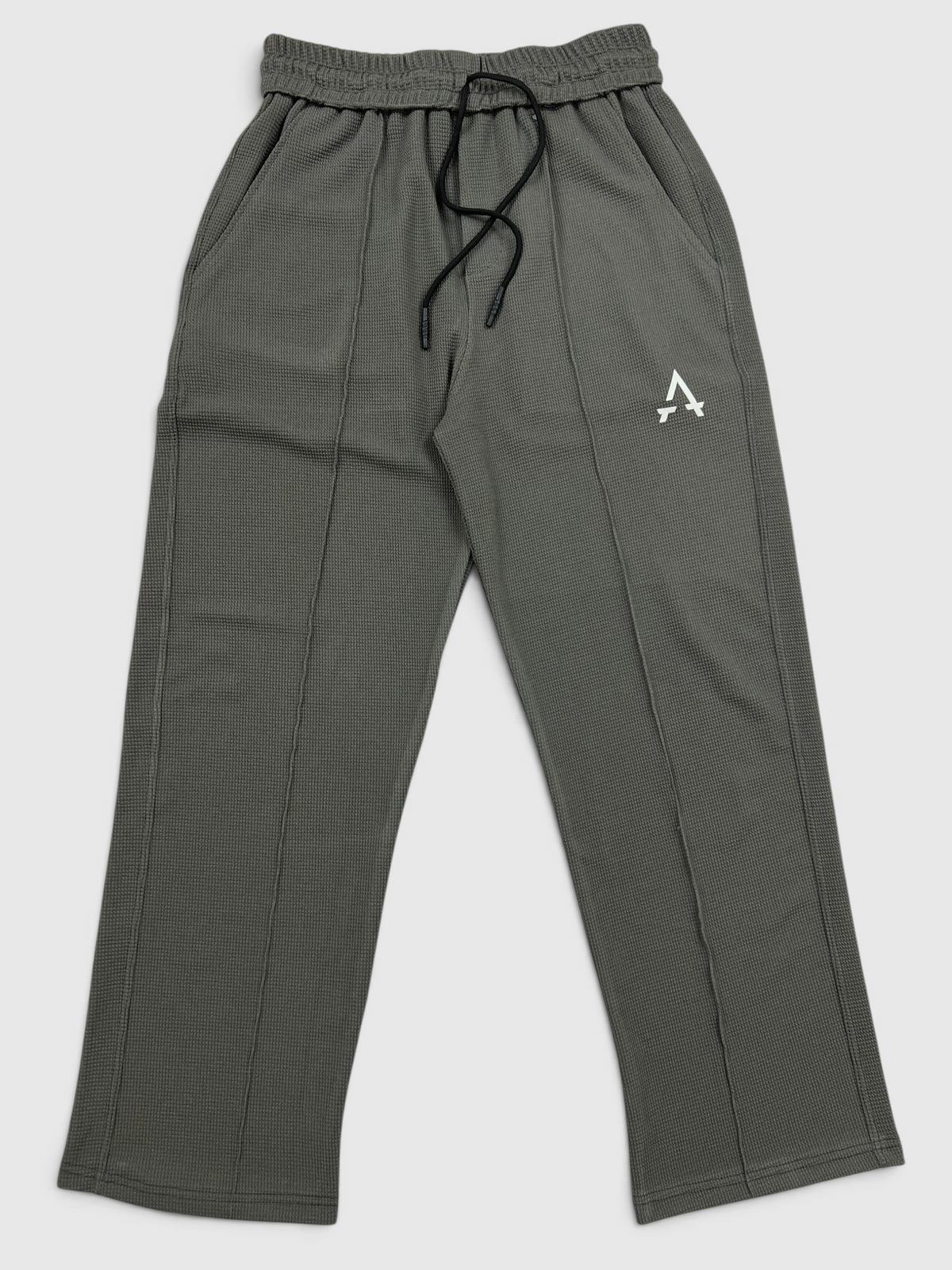 Imported Waffle Fabric Trouser - Grey