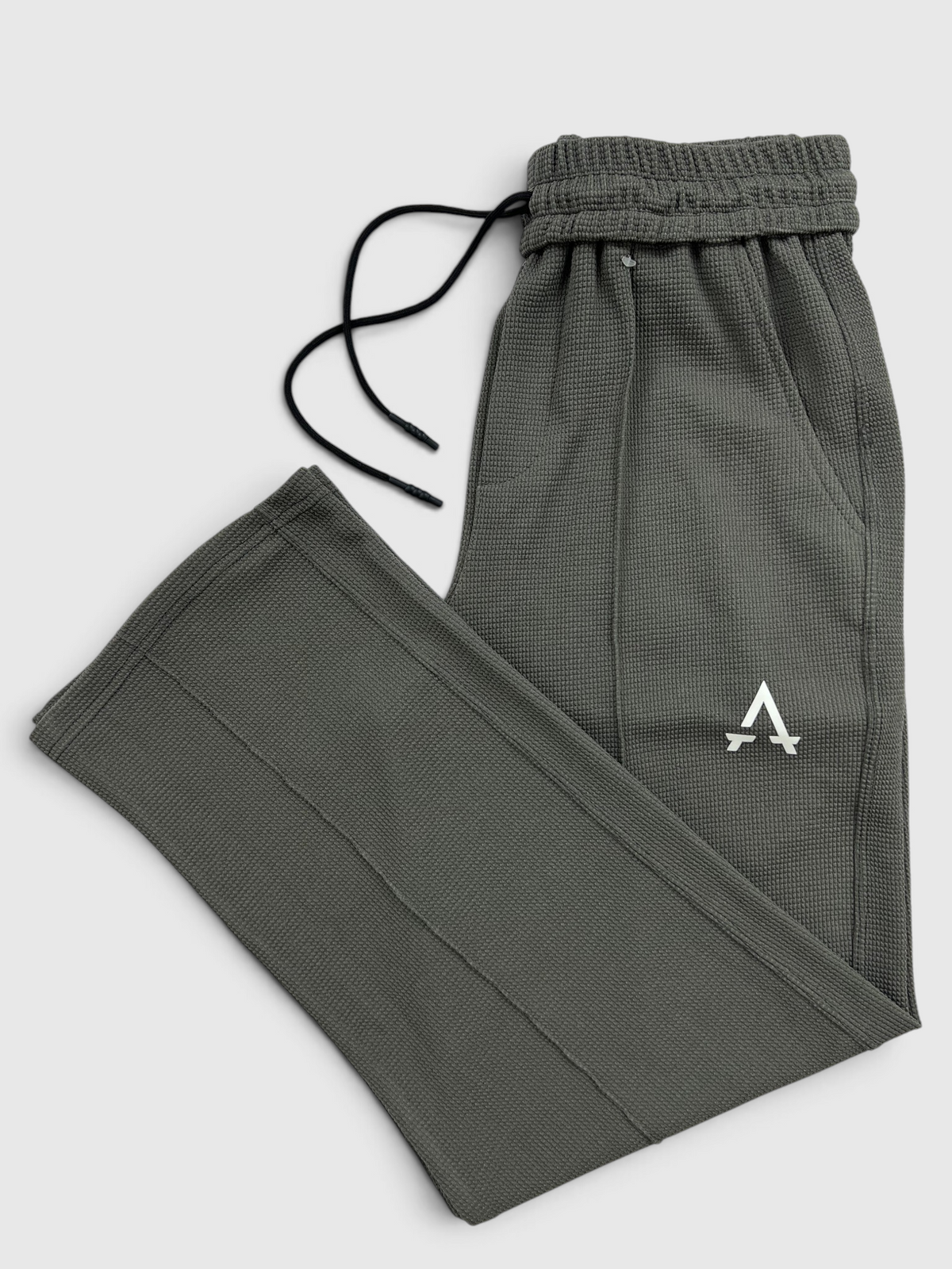 Imported Waffle Fabric Trouser - Grey