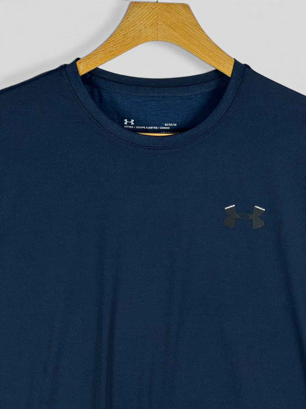 UA Dri-fit Tee – 4-Way Stretch- Navy