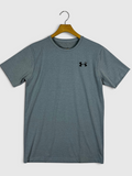 UA Dri-fit Tee – 4-Way Stretch- Grey