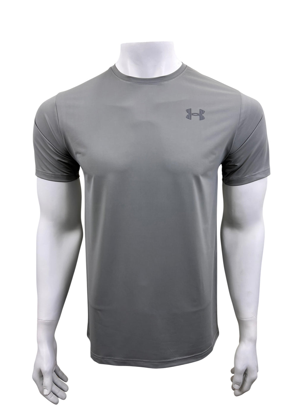 UA Dri-fit Tee – 4-Way Stretch- Grey