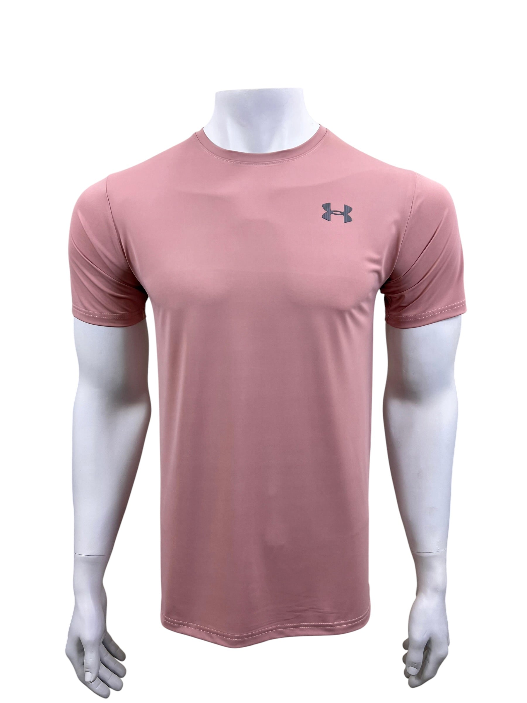 UA Dri-fit Tee – 4-Way Stretch- Pink