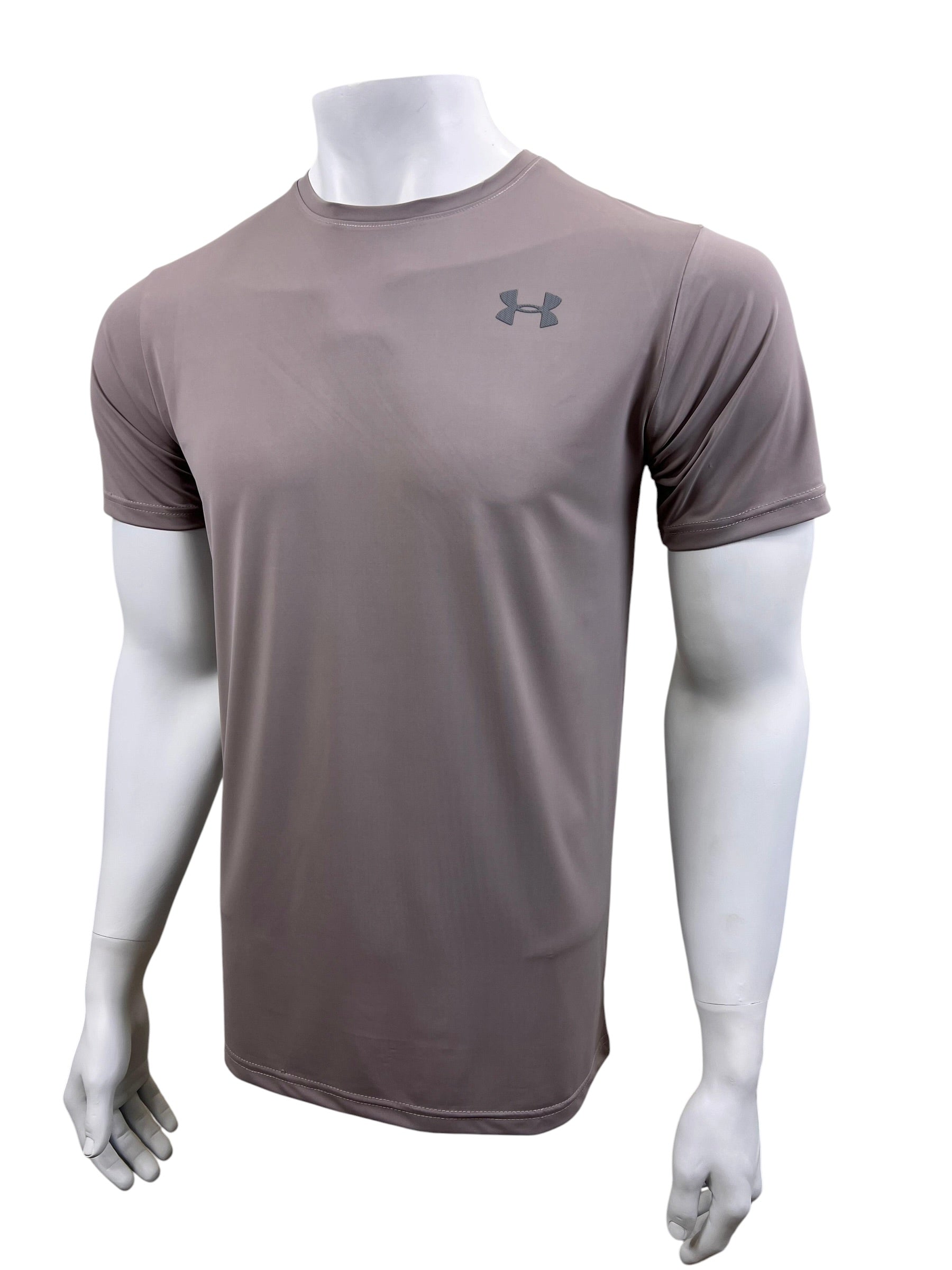 UA Dri-fit Tee – 4-Way Stretch- Brown