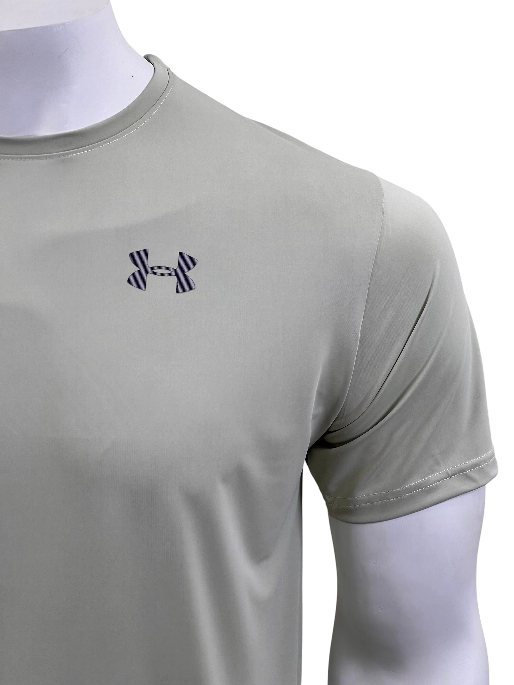 UA Dri-fit Tee – 4-Way Stretch- Dark Pista