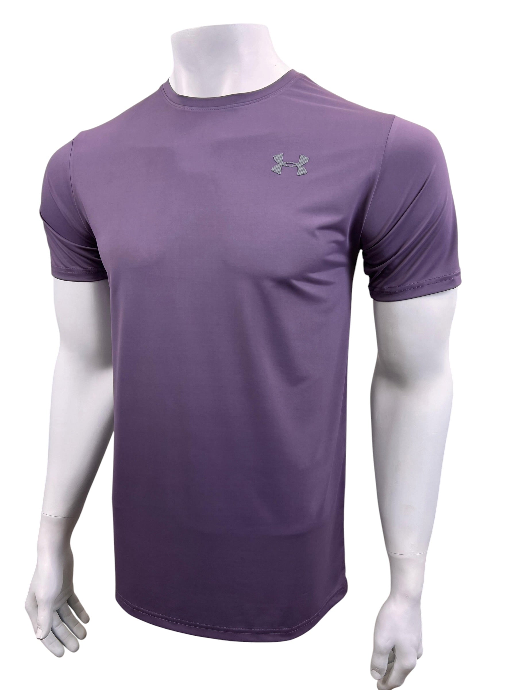 UA Dri-fit Tee – 4-Way Stretch- Dark Purple